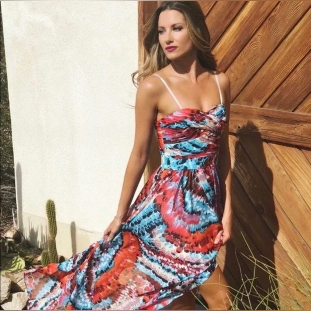 Aidan Mattox Strapless High Low Gown - image 5